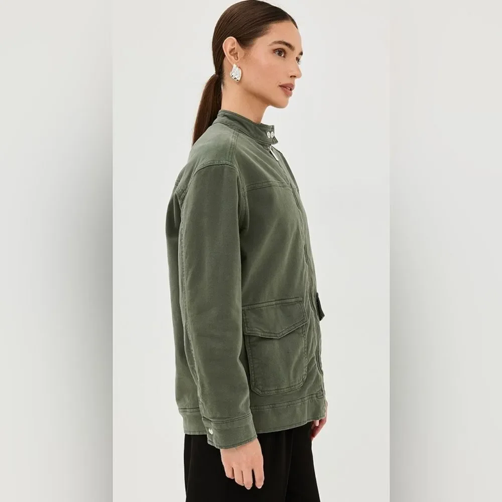 Anine Bing Henry utility field army jacket in green NWT